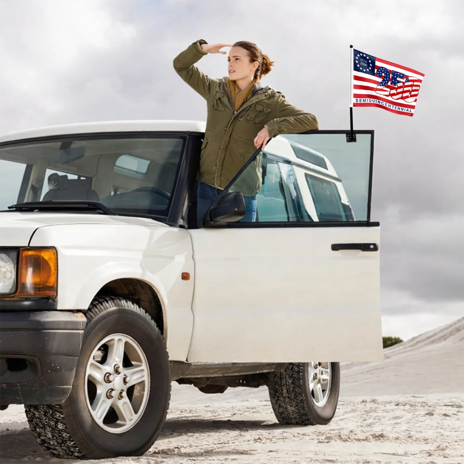 1776 2026 America 250th Semiquincentennial Us Flag Car Flag HA75 898802 - Image 2