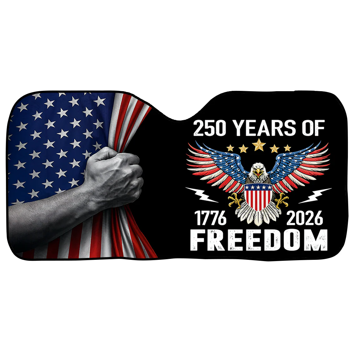 250 Years Of Freedom - 250th Anniversary of America Patriotic Car Sunshade CH07 910244 - Image 4
