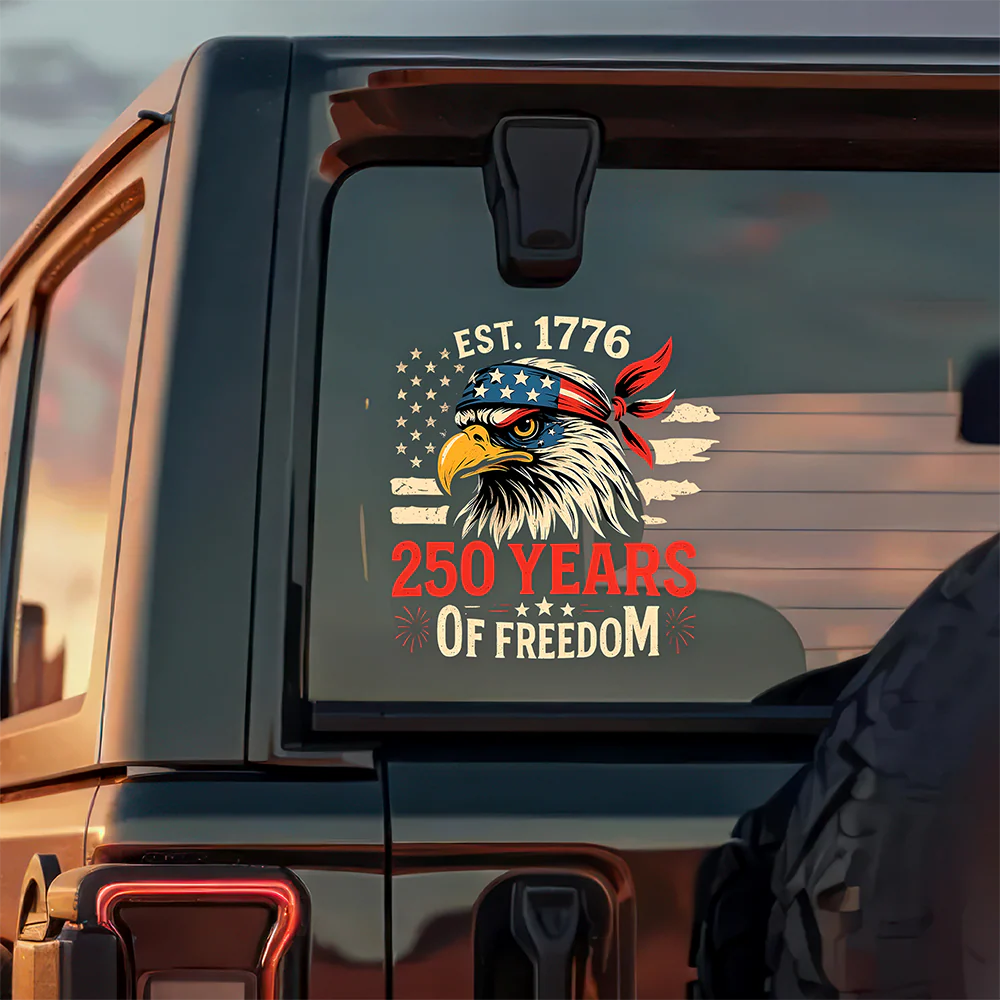 250 Years Of Freedom - Anniversary Car Window Decal Sticker CH07 910144 - Image 2