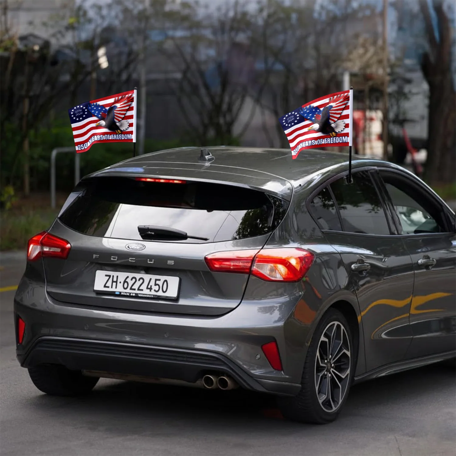 250 Years Of Freedom Eagle Car Flag HA75 898662 - Image 3
