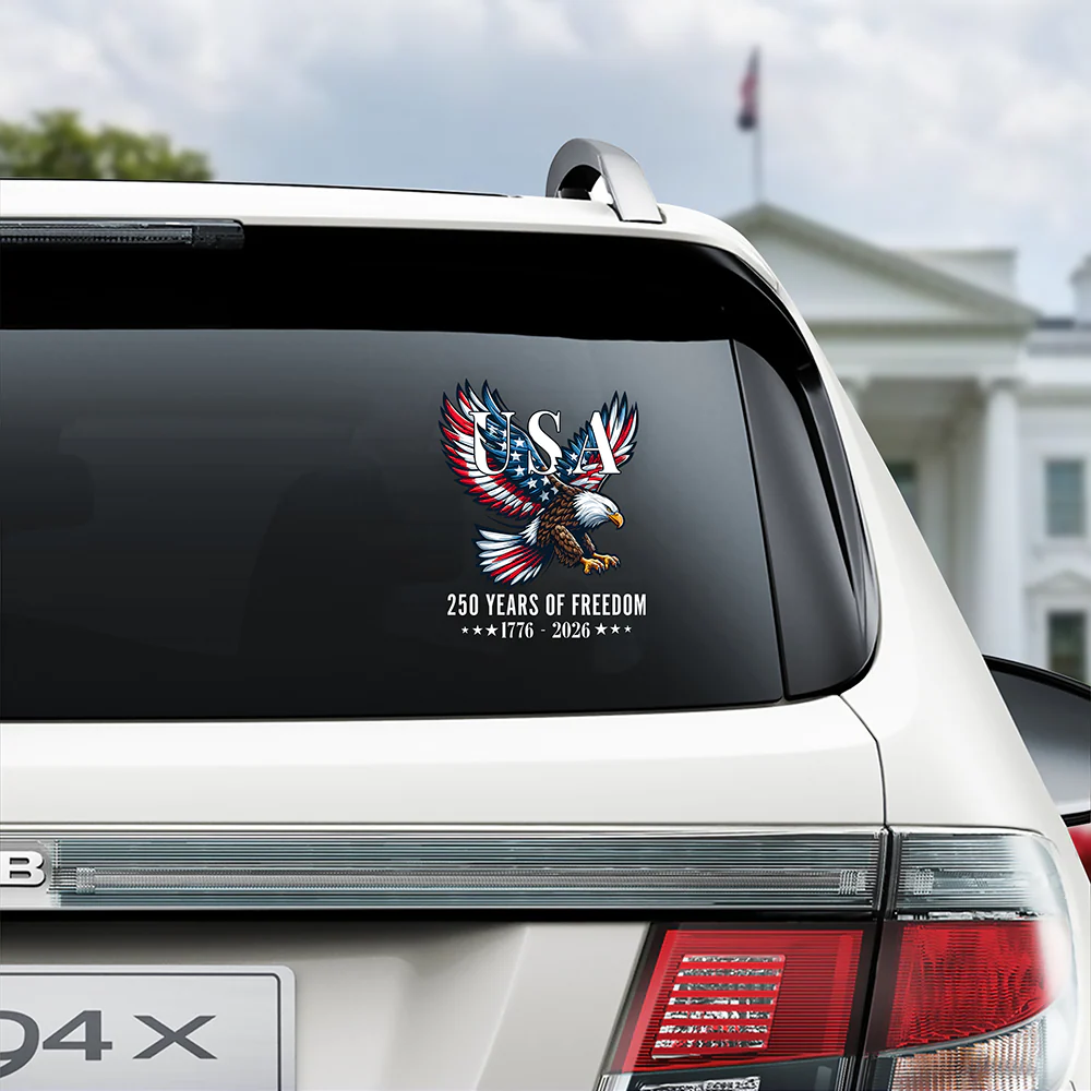 250 Years Of Freedom Patriotic Eagle Car Window Decal Sticker HO82 901164 - Image 4