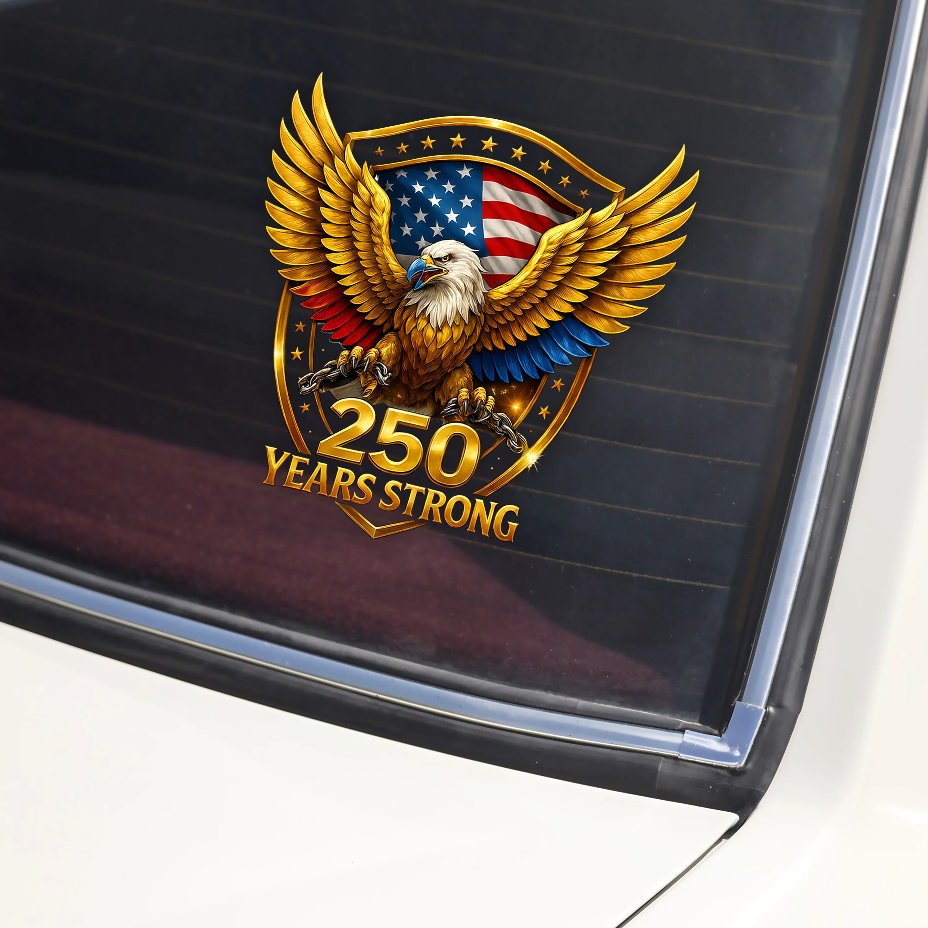 250 Years Strong Golden Eagle Car Window Decal Sticker HO82 901108 - Image 4