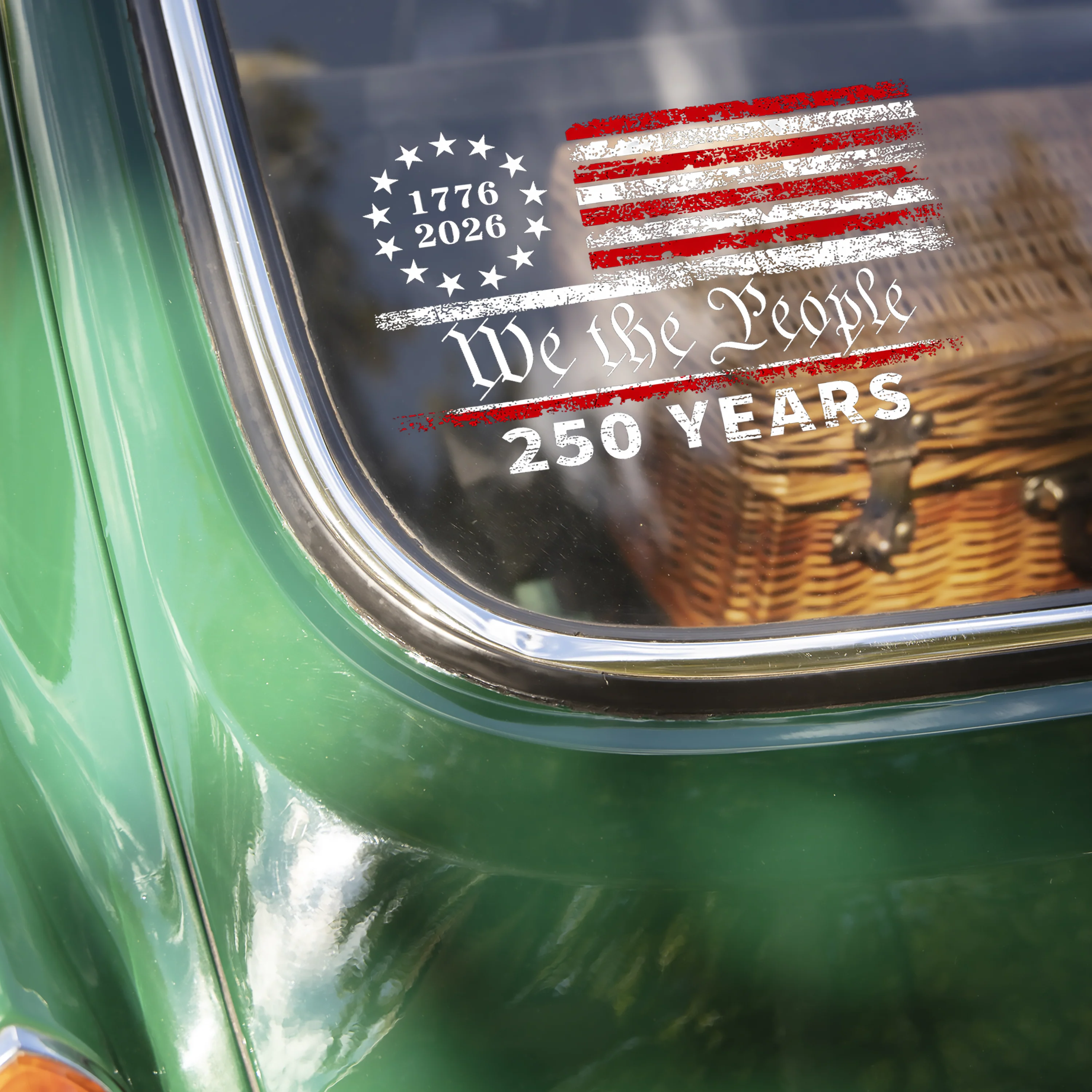250 Years We The People US Flag Car Window Decal Sticker HA75 898758 - Image 2
