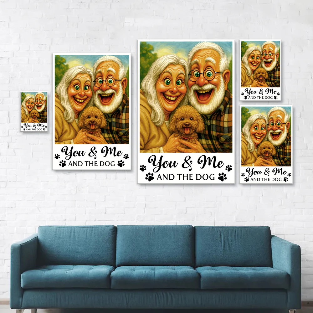 Caricature Your Photo - You & Me And The Dog, Cat - Personalized Photo Poster HO82 894554 - Image 6