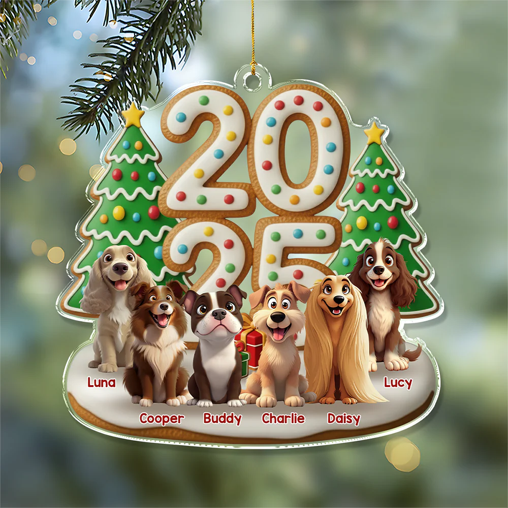 Custom Acrylic Ornament - Personalized Christmas Gifts For Dog Lovers HO82 900458 - Image 6