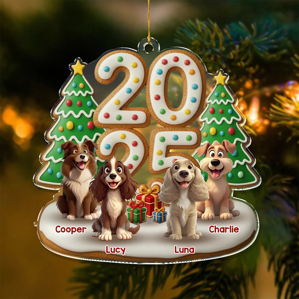 Custom Acrylic Ornament - Personalized Christmas Gifts For Dog Lovers HO82 900458 - Image 7