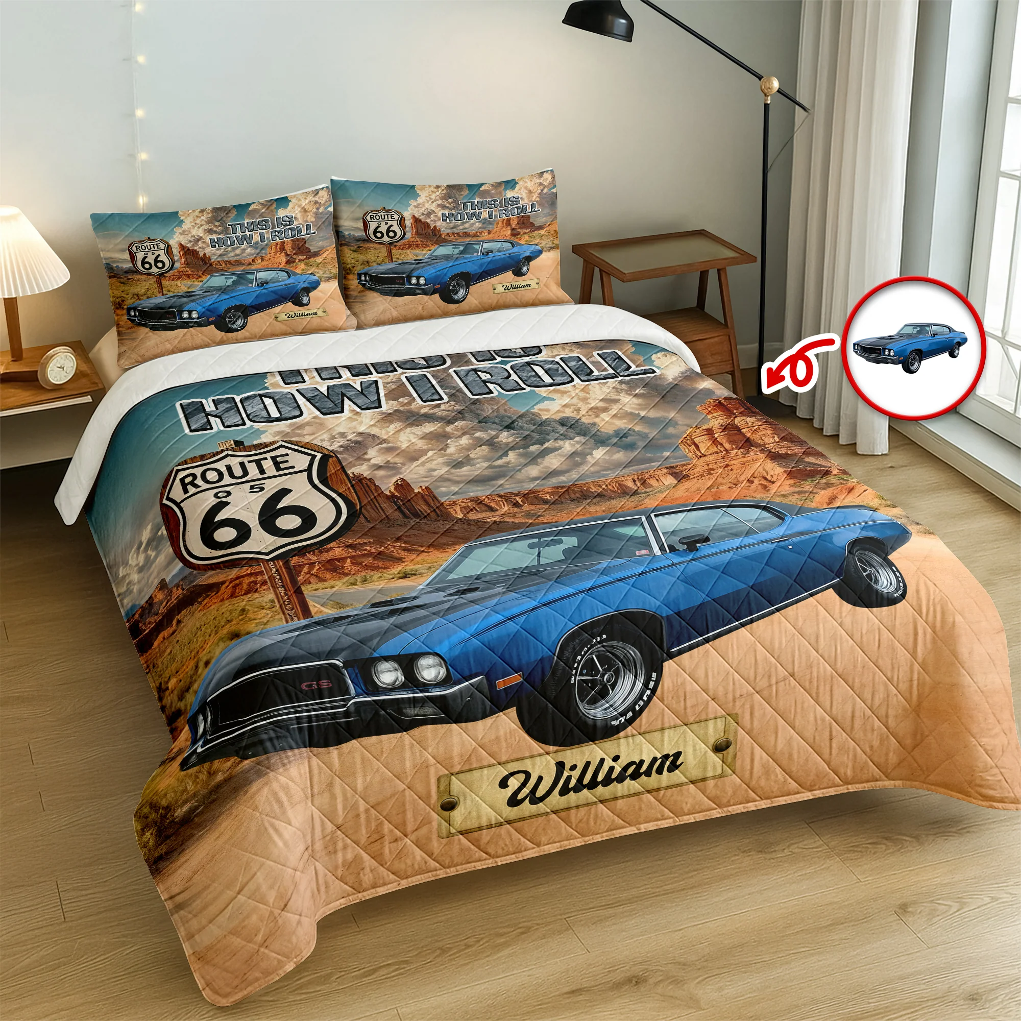 Custom Car Photo This Is How I Roll Bedding Set Gift For Car Lover CH07 899928 - Image 2