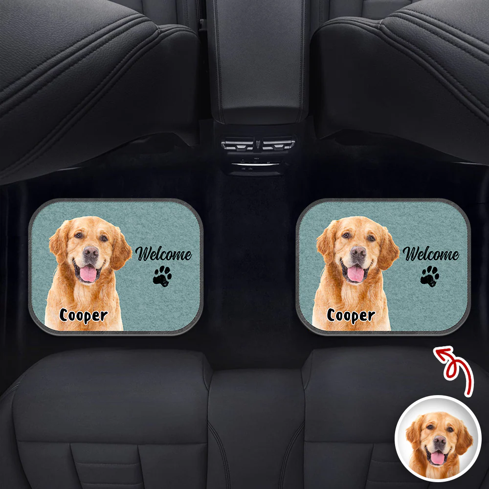 Custom Dog Photo Anti-Slip Car Floor Mat For Dog Lovers HO82 894446 - Image 5