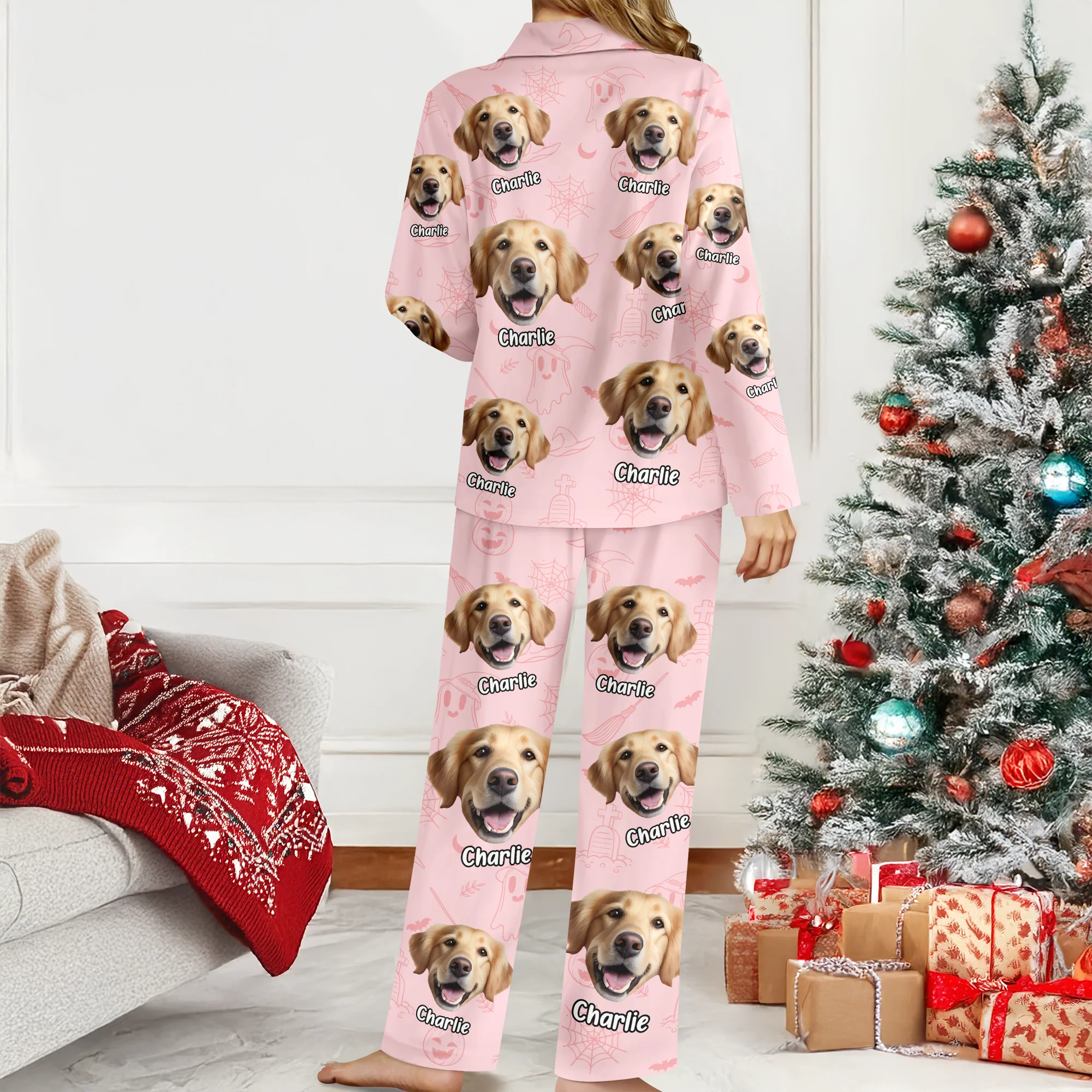 Custom Dog Photo Halloween Season Pajamas For Dog Lovers TH10 894975 - Image 2