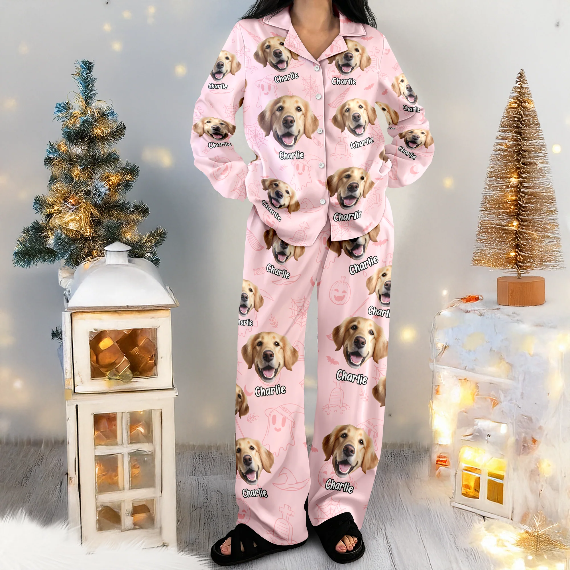 Custom Dog Photo Halloween Season Pajamas For Dog Lovers TH10 894975 - Image 4