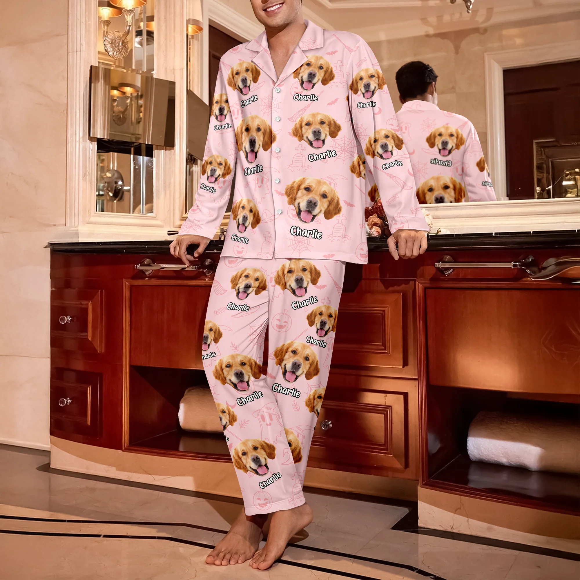 Custom Dog Photo Halloween Season Pajamas For Dog Lovers TH10 894975 - Image 5