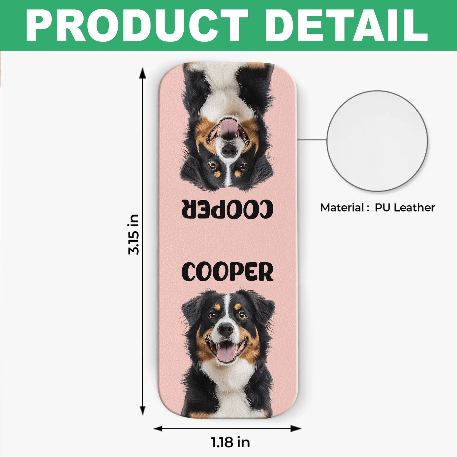 Custom Dog Photo Leather Magnetic Bookmark For Book Lovers, Dog Lovers CH07 899520 - Image 7
