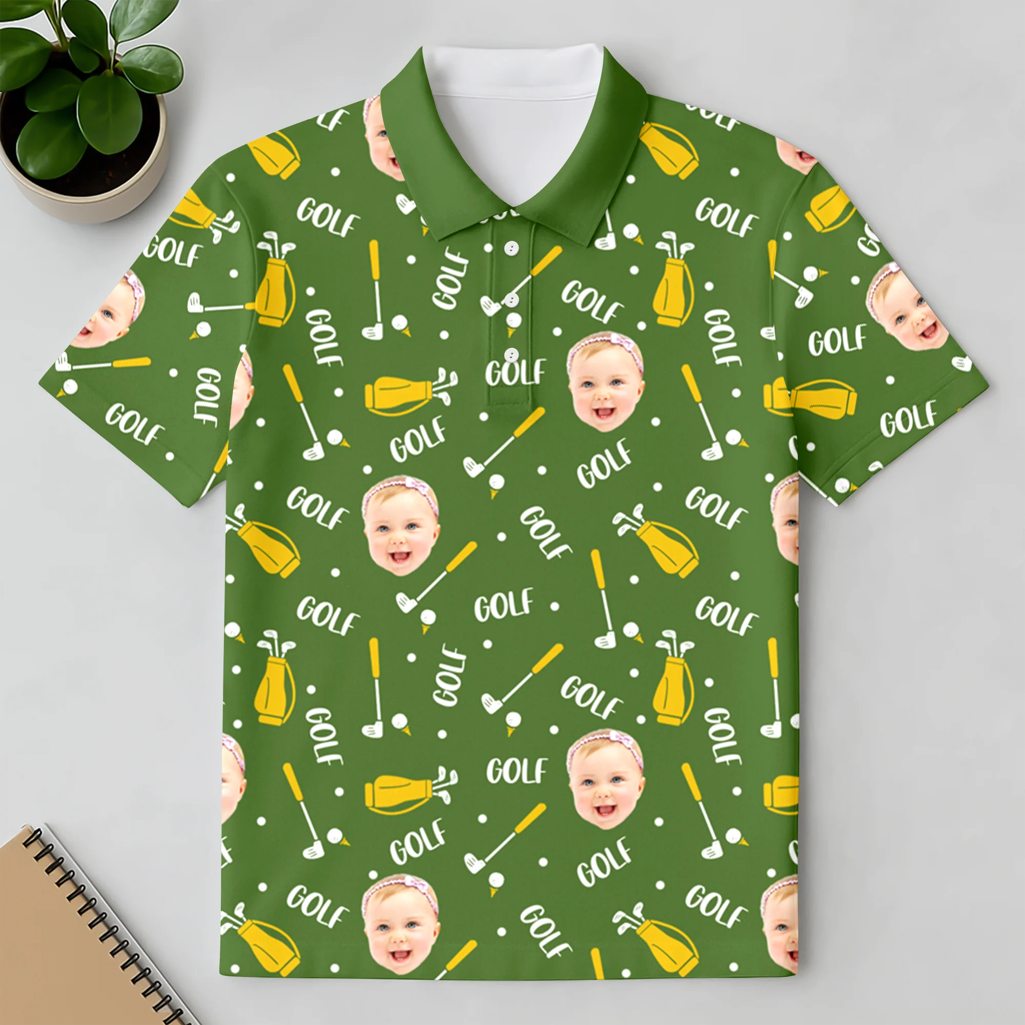 Custom Face Photo Golf Polo Shirt Gift For Golf Lover HO82 900812 - Image 7