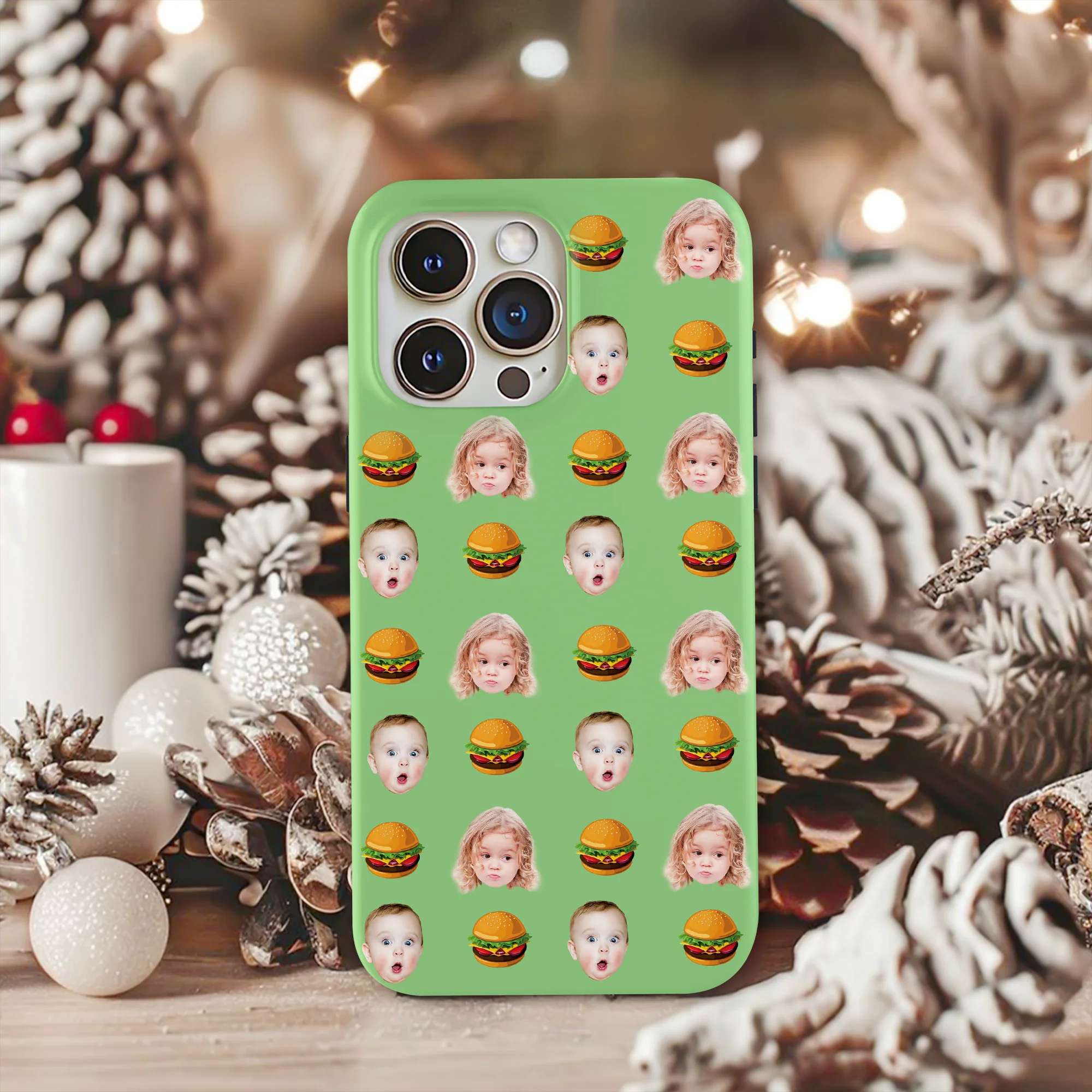 Custom Face Photo With Icon Phone Case Gift For Family LM32 895537 - Image 3
