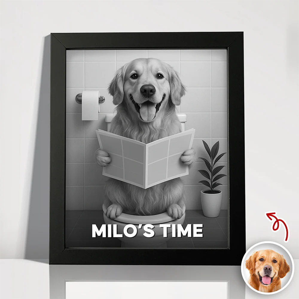 Custom Funny Photo Dog's Relax Time Picture Frame Gift For Dog Lovers LM32 895059 - Image 3