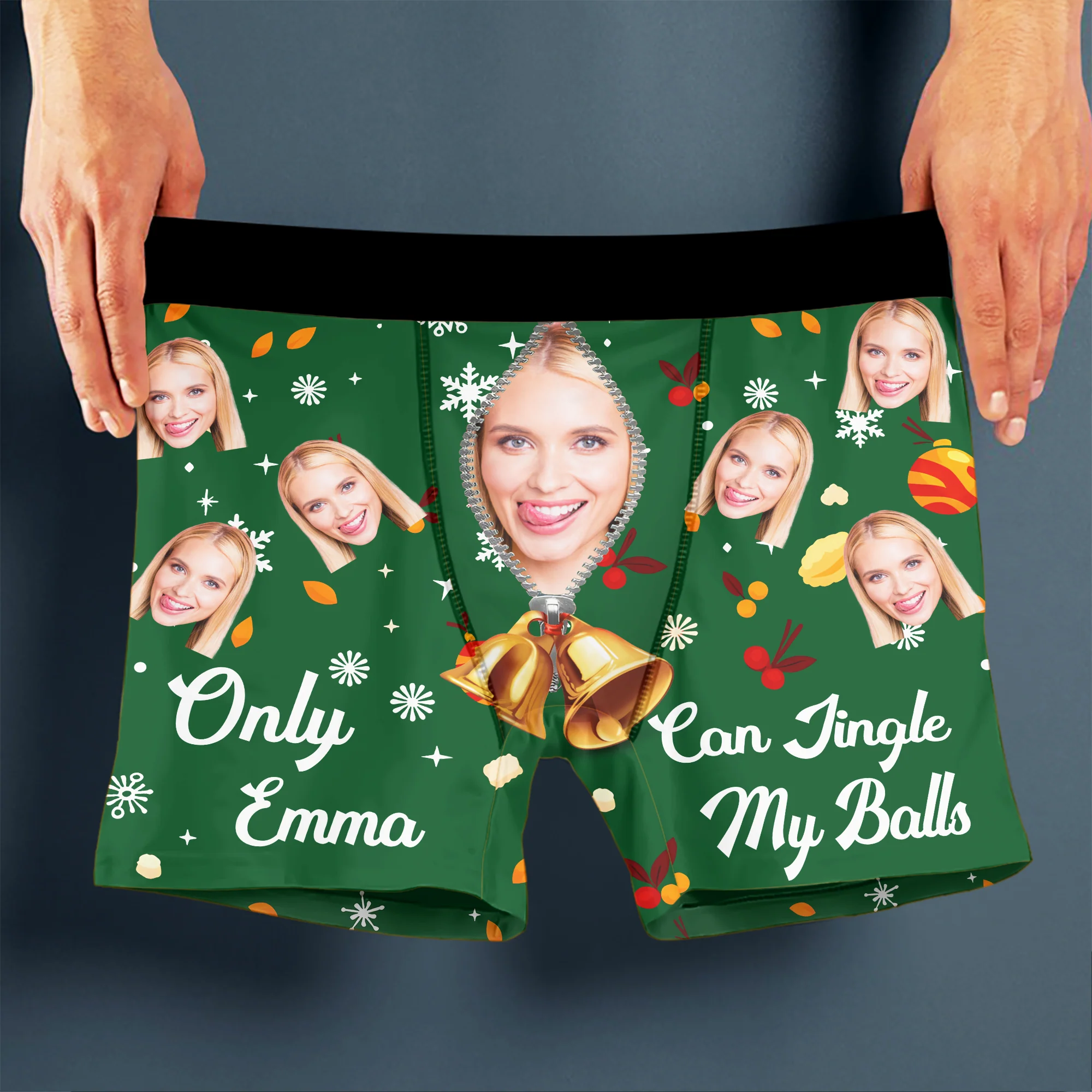 Custom Funny Photo Only My Wife Can Jingle My Ball Man's Boxer CH07 899898 - Image 4