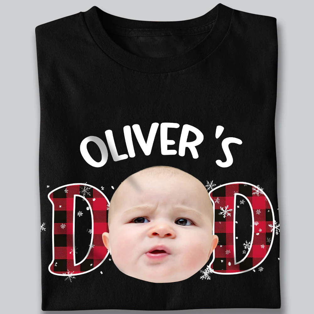 Custom Kid Photo Dark Shirt Christmas Gift For Family HO82 894344 - Image 7