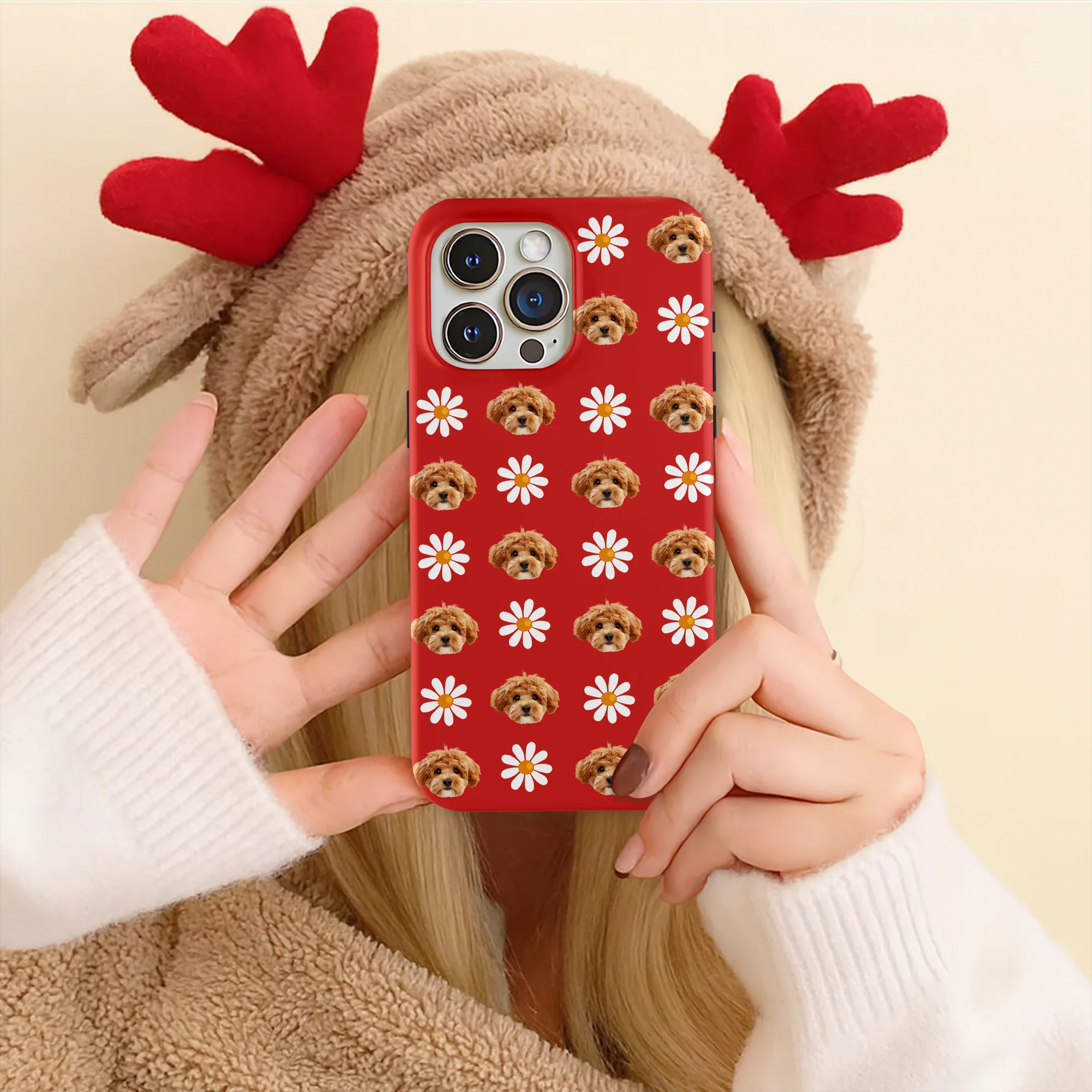 Custom Pet Face Photo With Icon Phone Case Gift For Dog And Cat Lover LM32 895331 - Image 7