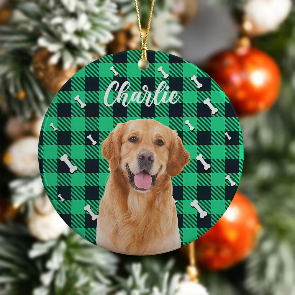 Custom Pet Photo With Icon For Dog And Cat Lovers Ceramic Ornament TH10 894257 - Image 6