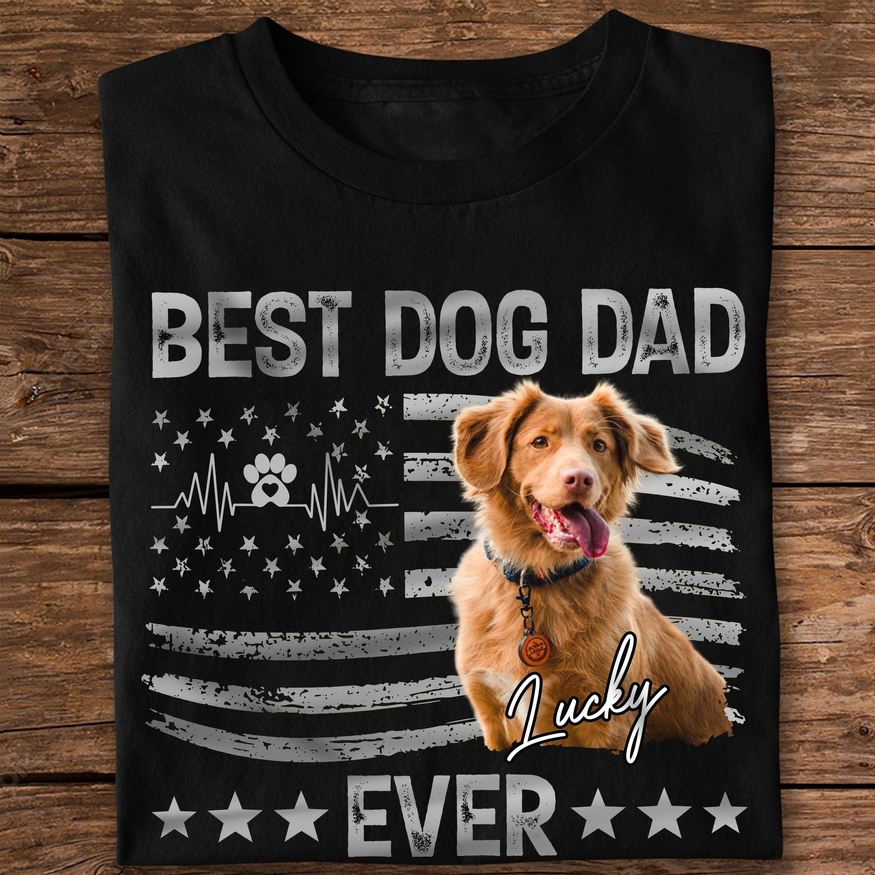 Custom Photo Best Dog And Cat Dad Ever Dark Shirt CH07 895888 - Image 7