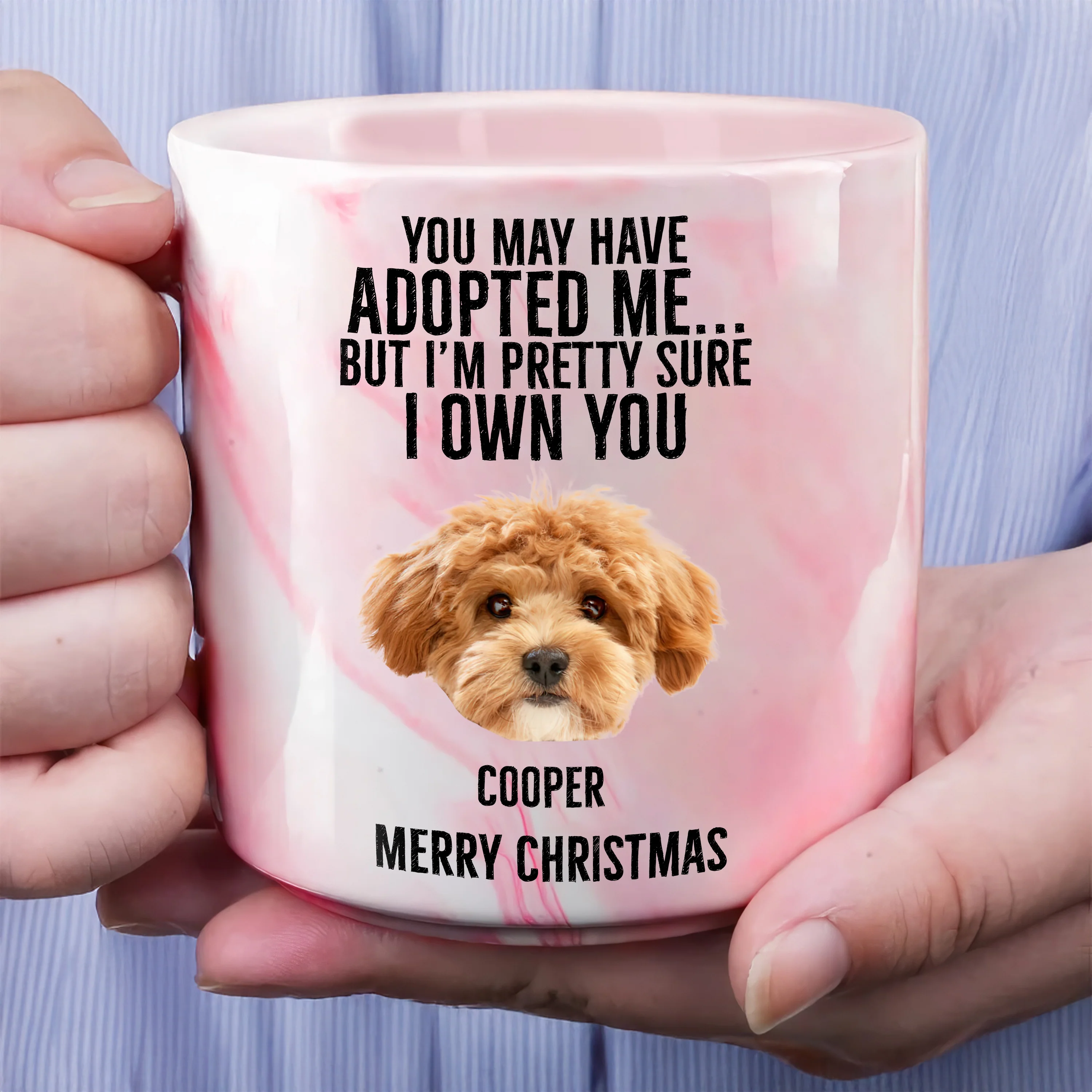 Custom Photo I'm Pretty Sure I Own You Personalized Marble Mug For Dog Lover LM32 895071 - Image 2