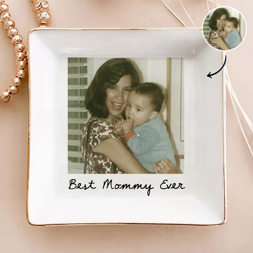 Custom Photo Love You Mom Jewelry Dish Gift For Grandma And Mom CH07 899884 - Image 2