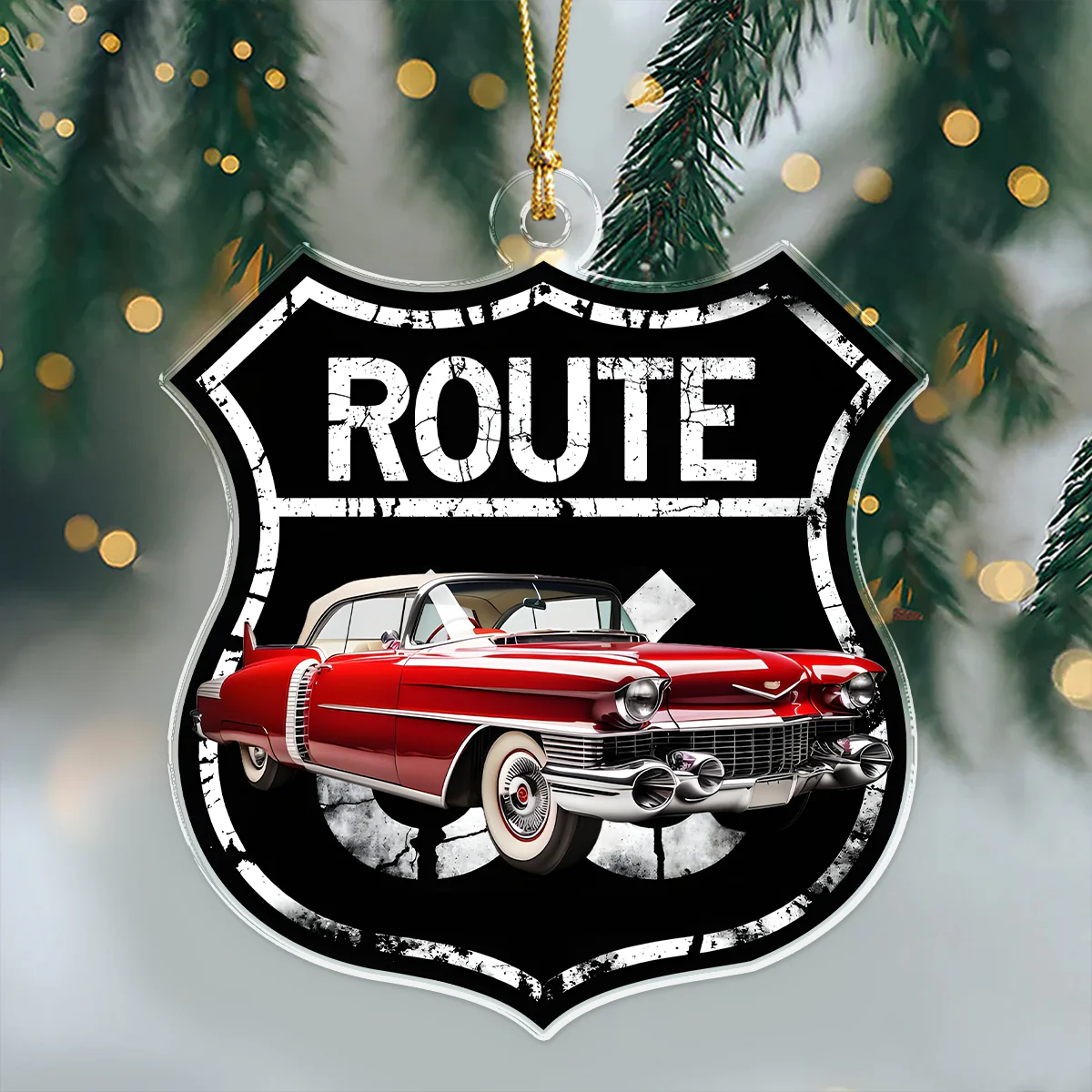 Custom Photo Route 66 Acrylic Ornament Gift For Car Lovers CH07 895366 - Image 4