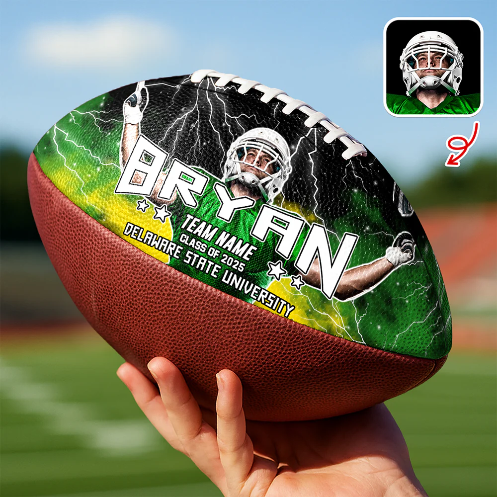 Custom Photo, Text And Color Football Ball Gift For Football Lover CH07 895516 - Image 6