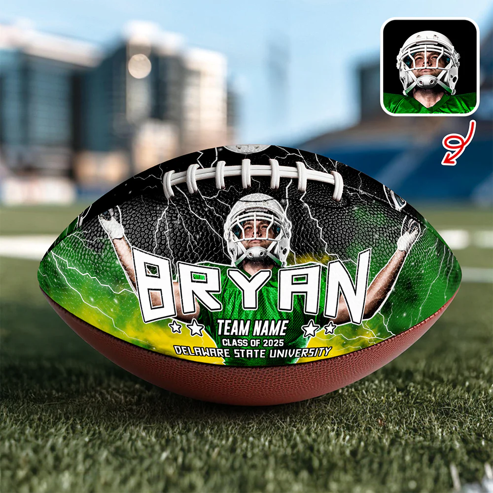 Custom Photo, Text And Color Football Ball Gift For Football Lover CH07 895516 - Image 7