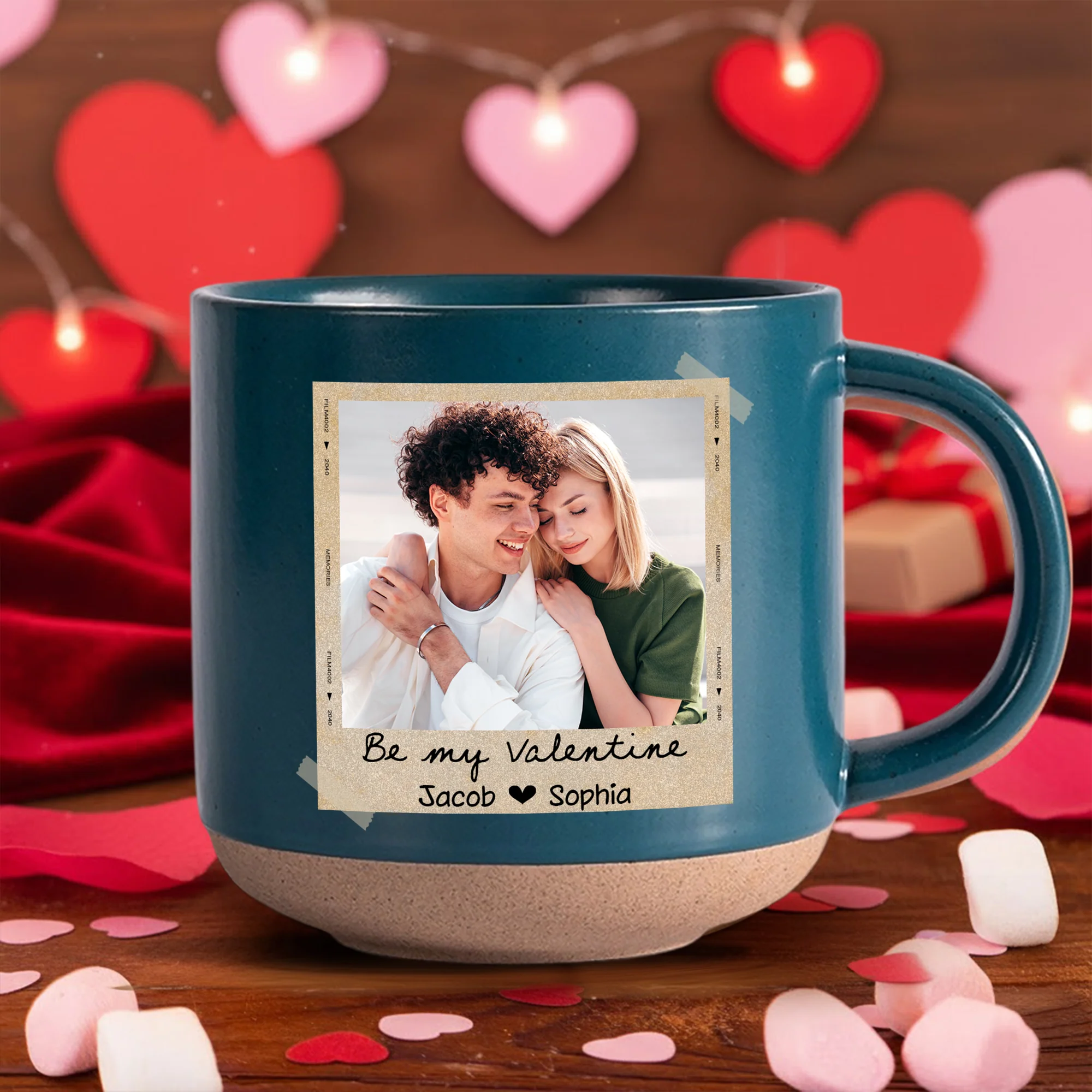 Custom Photo Together Since Pottery Mug Gift For Couple CH07 910268 - Image 2