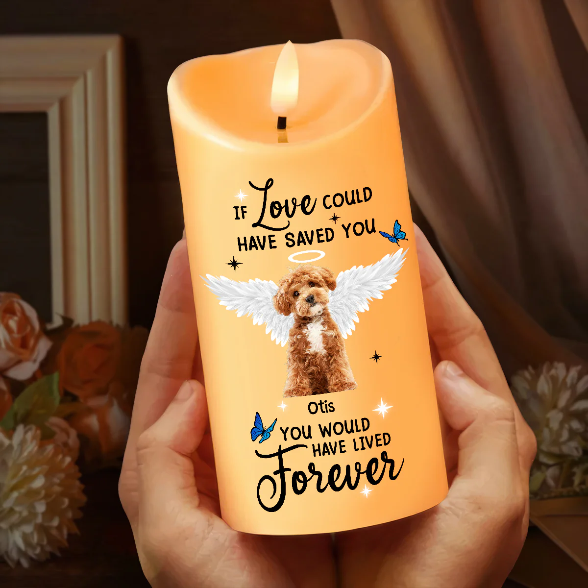 Custom Photo You Were My Favorite Hello and My Hardest Goodbye Led Candle CH07 895718 - Image 2