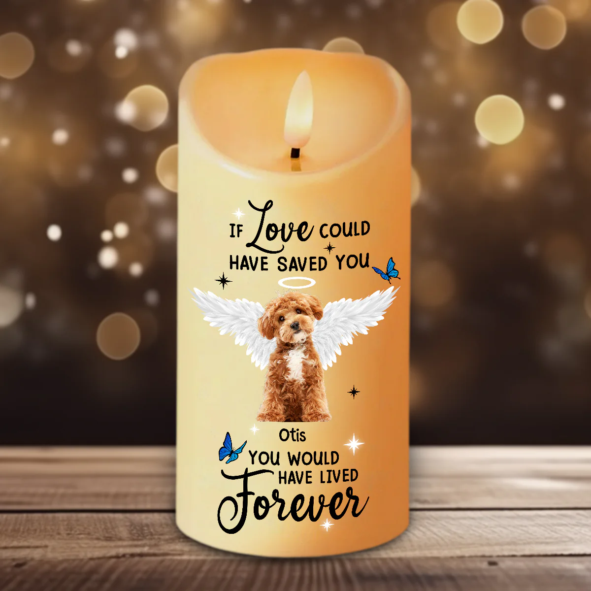 Custom Photo You Were My Favorite Hello and My Hardest Goodbye Led Candle CH07 895718 - Image 3