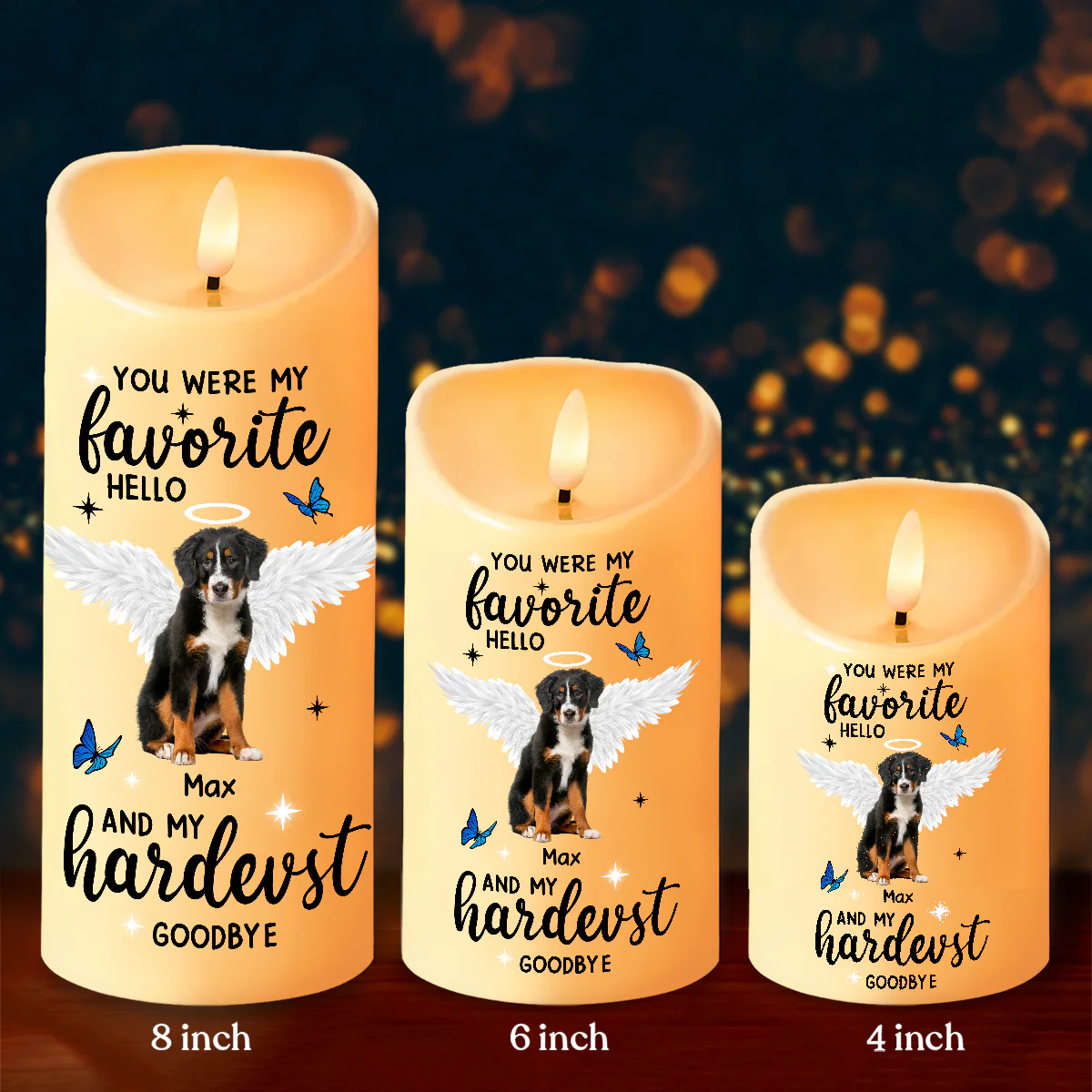 Custom Photo You Were My Favorite Hello and My Hardest Goodbye Led Candle CH07 895718 - Image 6