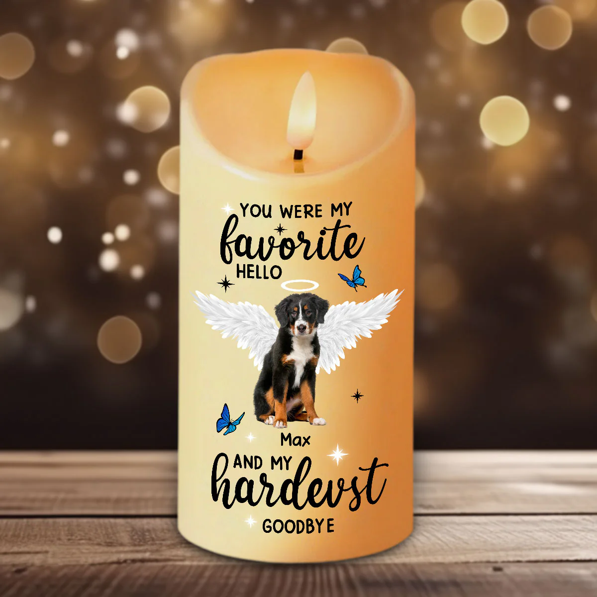 Custom Photo You Were My Favorite Hello and My Hardest Goodbye Led Candle CH07 895718 - Image 8