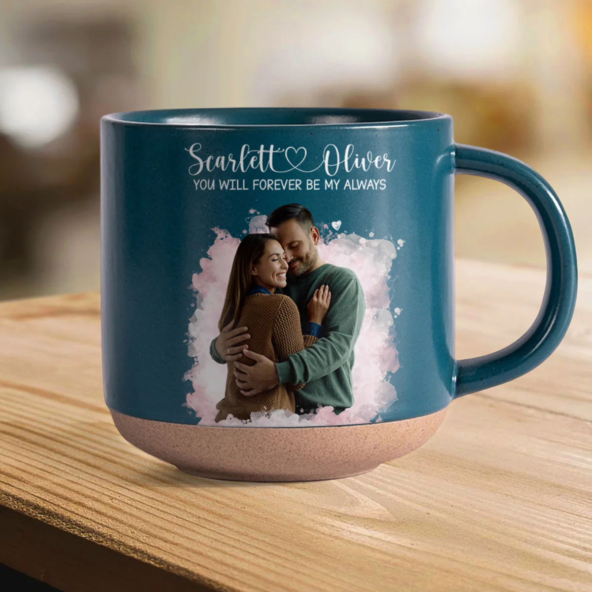 Custom Photo You Will Forever Be My Always Pottery Mug Gift For Couple HO82 901018 - Image 4