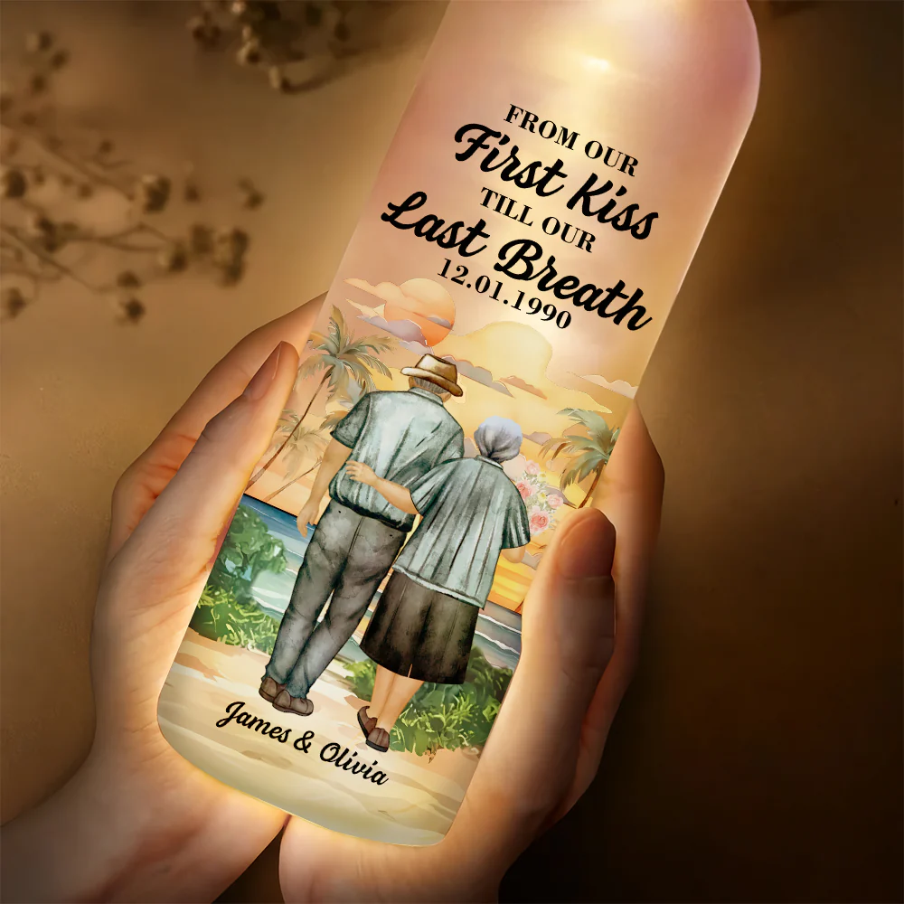 From Our First Kiss - Personalized Custom Bottle Lamp HO82 894468 - Image 4