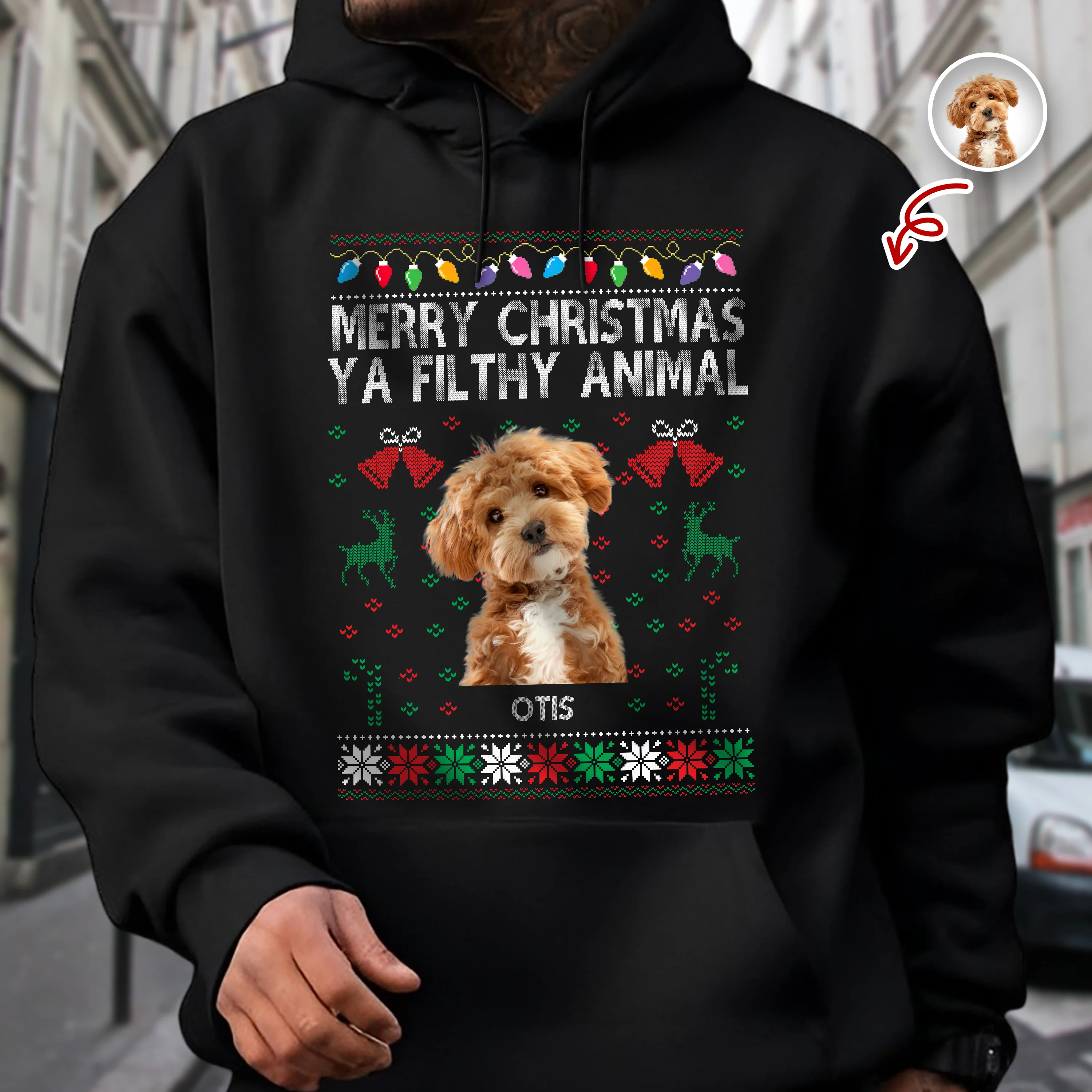 Merry Christmas Ya Filthy Animal Personalized Shirt, Christmas Gift For Dog Lover, Cat Lover HO82 894620 - Image 2
