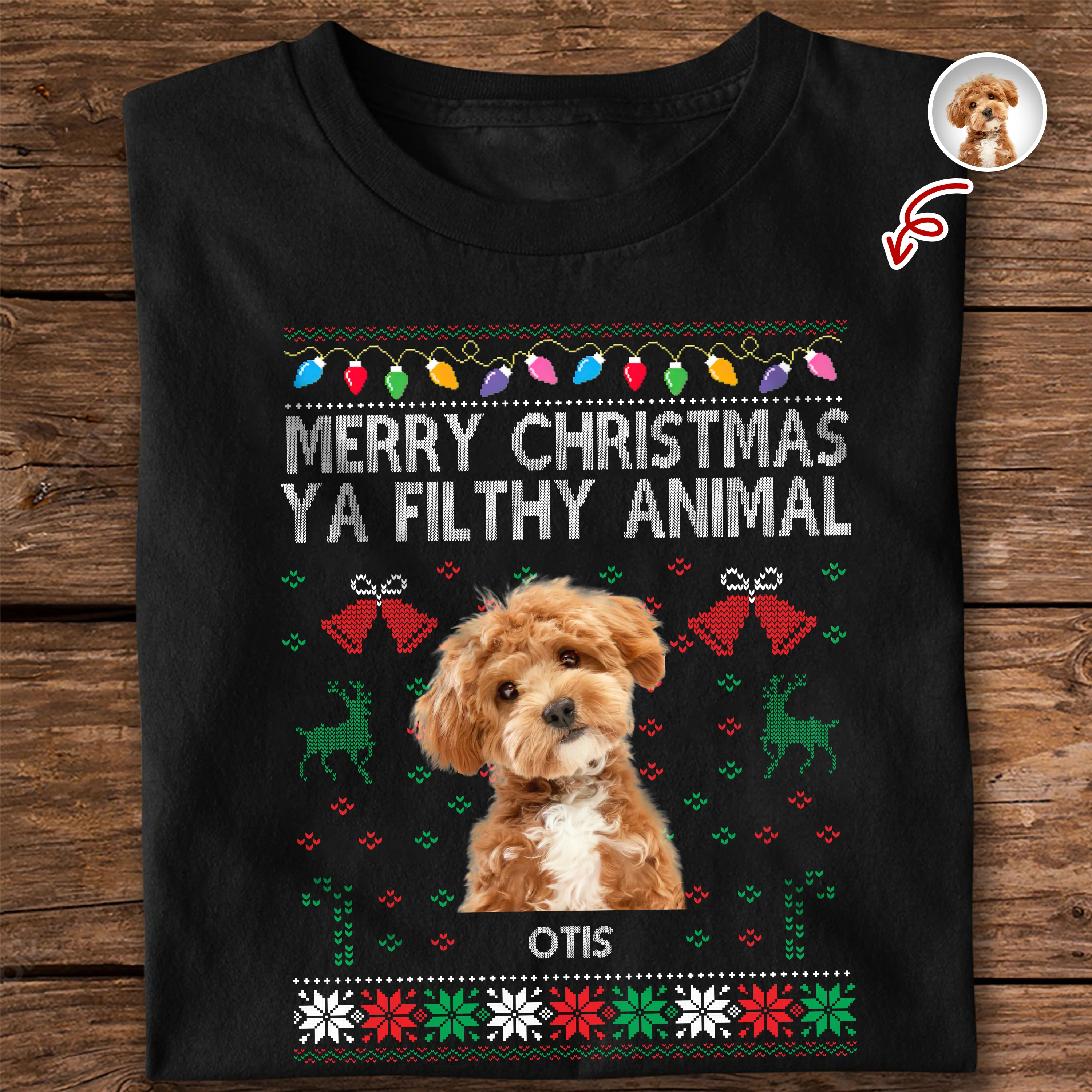 Merry Christmas Ya Filthy Animal Personalized Shirt, Christmas Gift For Dog Lover, Cat Lover HO82 894620 - Image 3