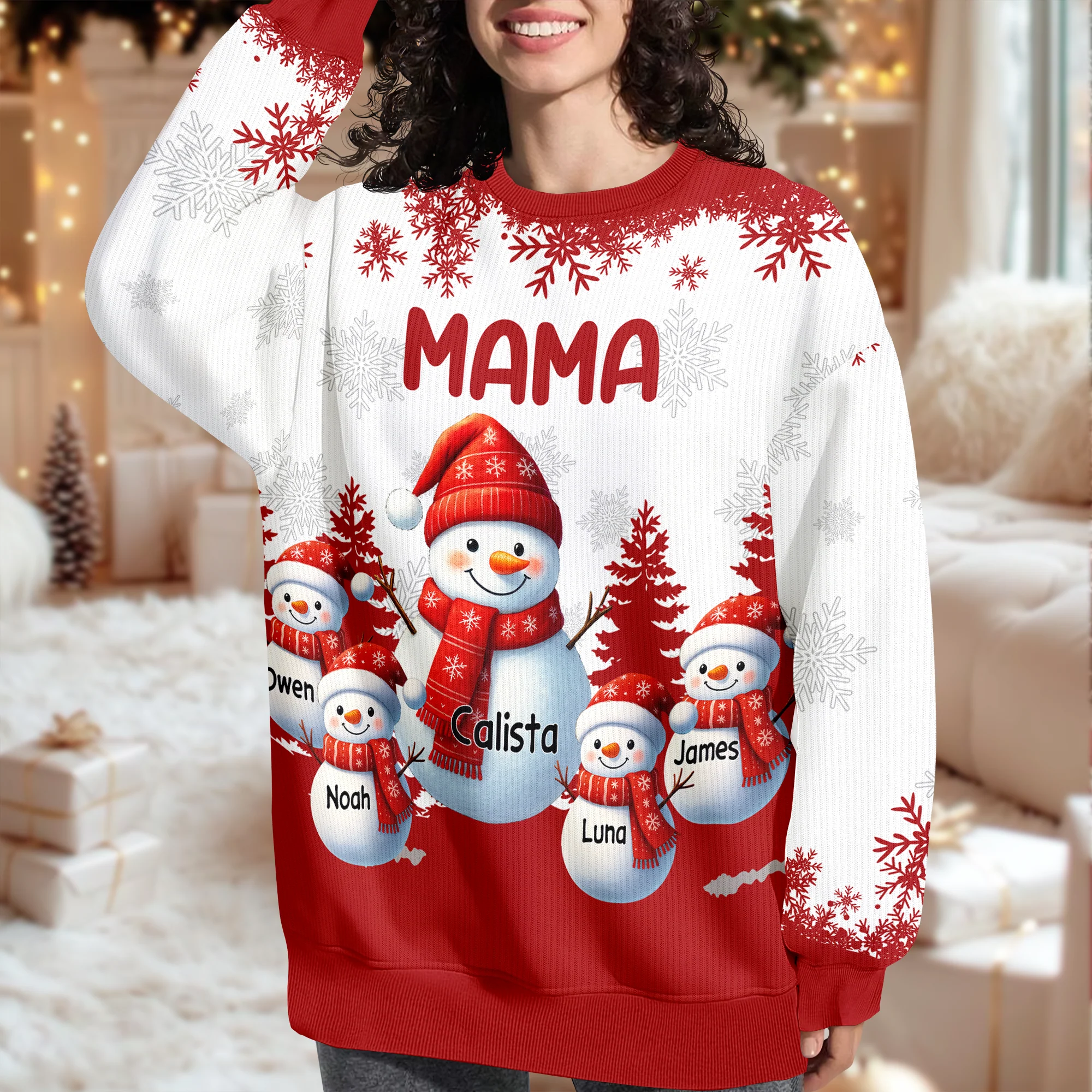 My Fav People Call Me - Personalized Christmas Ugly Sweater Gift For Family TH10 896471 - Image 2