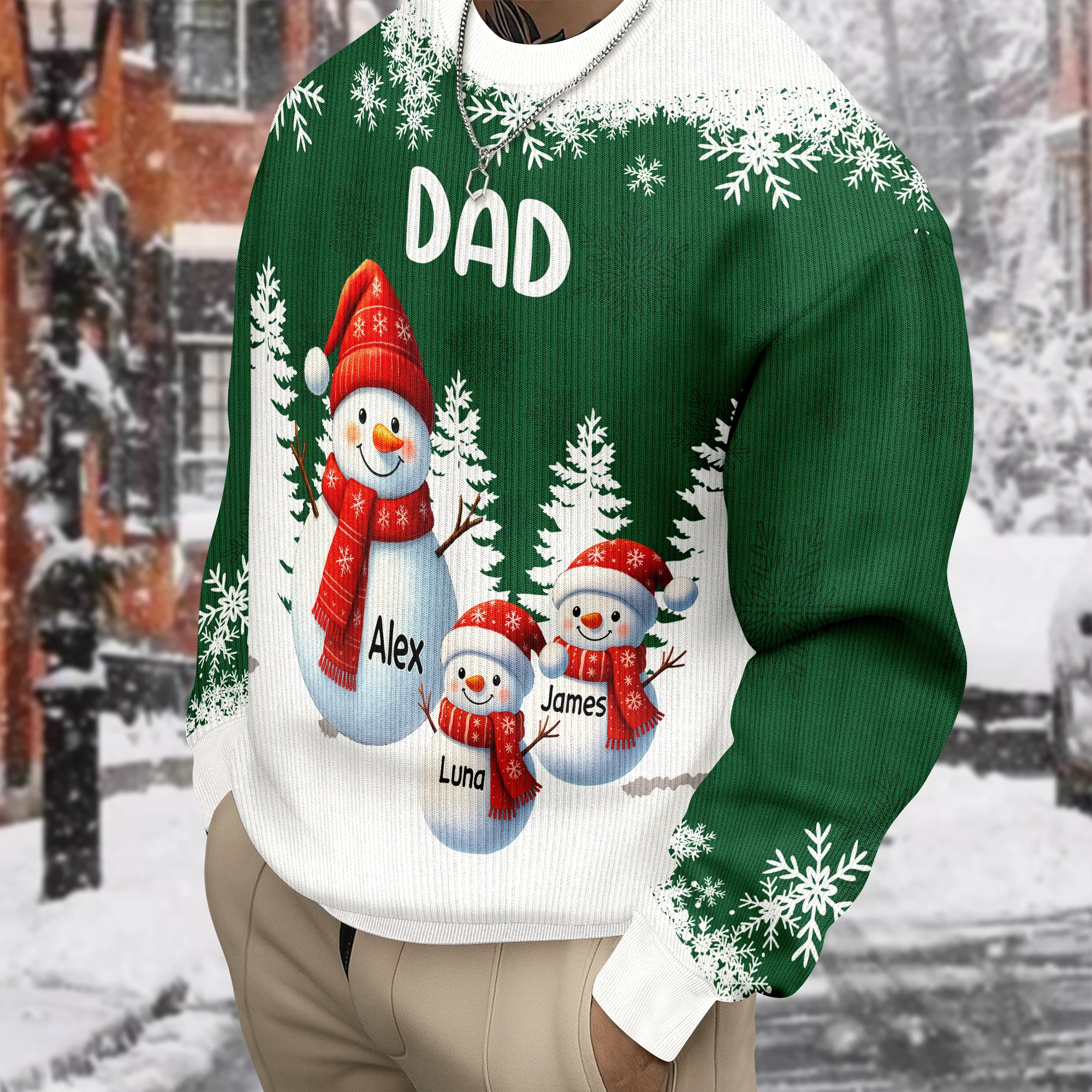 My Fav People Call Me - Personalized Christmas Ugly Sweater Gift For Family TH10 896471 - Image 5