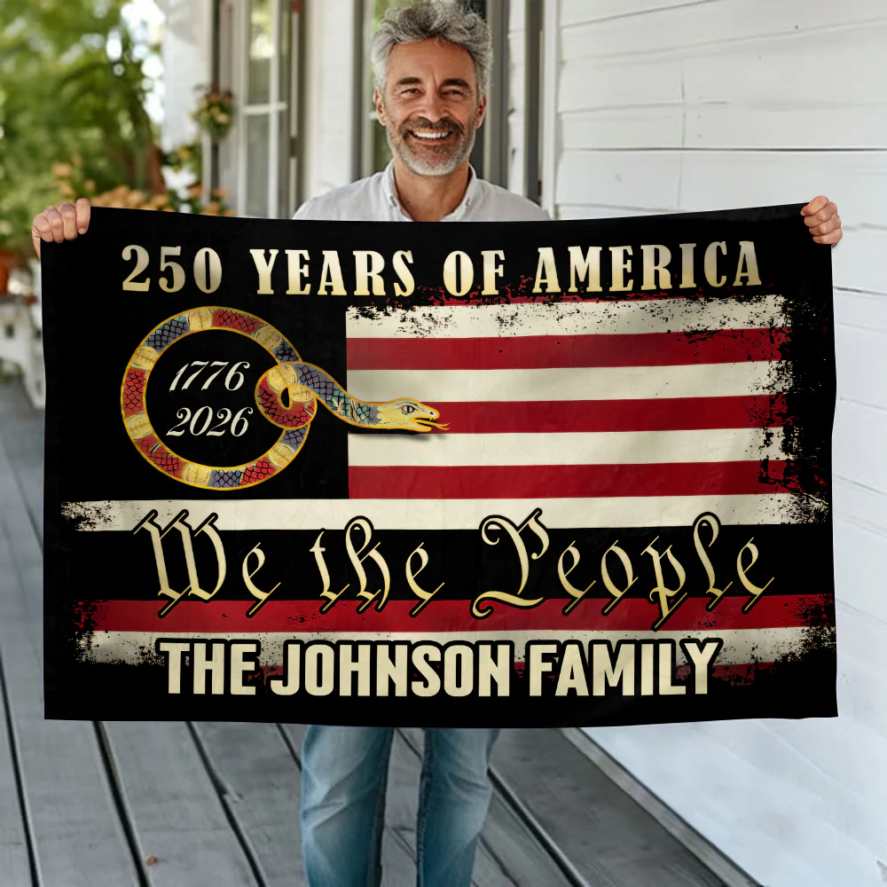 Personalized 250 Years Of America - We The People Banner House Flag HO82 900972 - Image 3