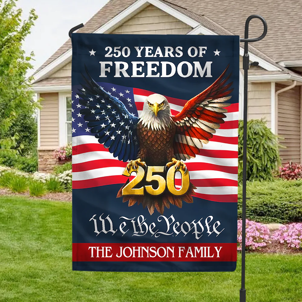 Personalized 250 Years Of Freedom - We The People Garden Flag Gift For Family CH07 910118 - Image 3