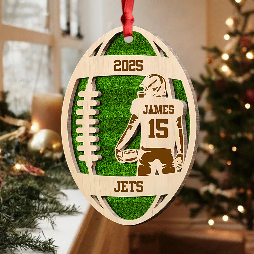 Personalized Football Player 2-Layer Wooden Ornament For Sport Lovers CH07 899466 - Image 7