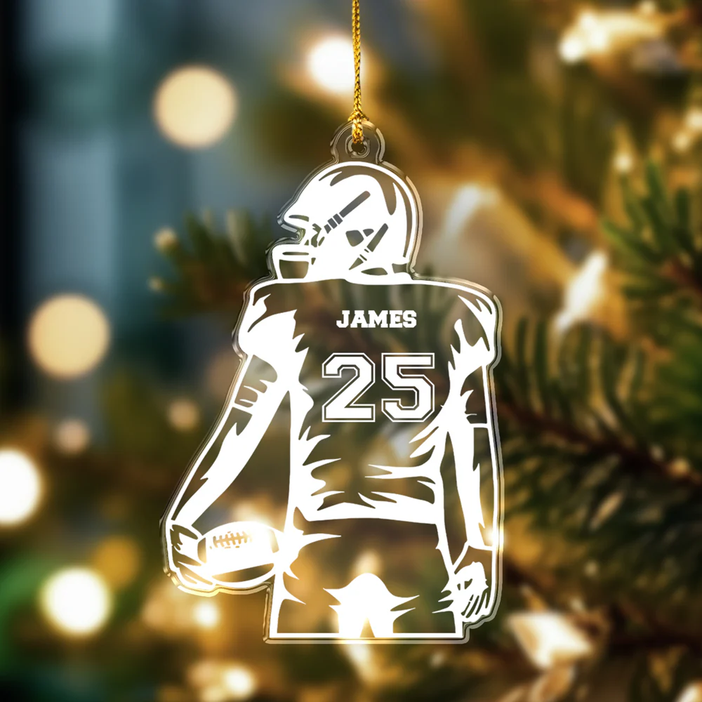 Personalized Football Player Acrylic Ornament Football Team Gift CH07 896622 - Image 6