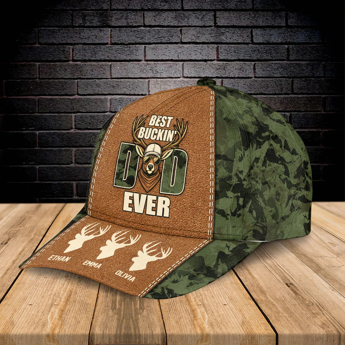 Personalized Name Deer Hunting Dad - Hunter Military Classic Cap For Father's Day CH07 895816 - Image 4