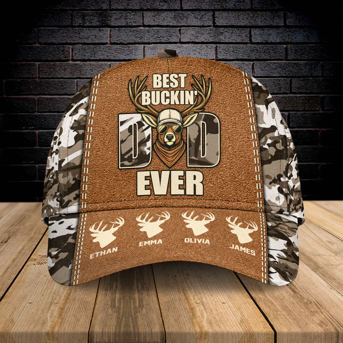 Personalized Name Deer Hunting Dad - Hunter Military Classic Cap For Father's Day CH07 895816 - Image 6
