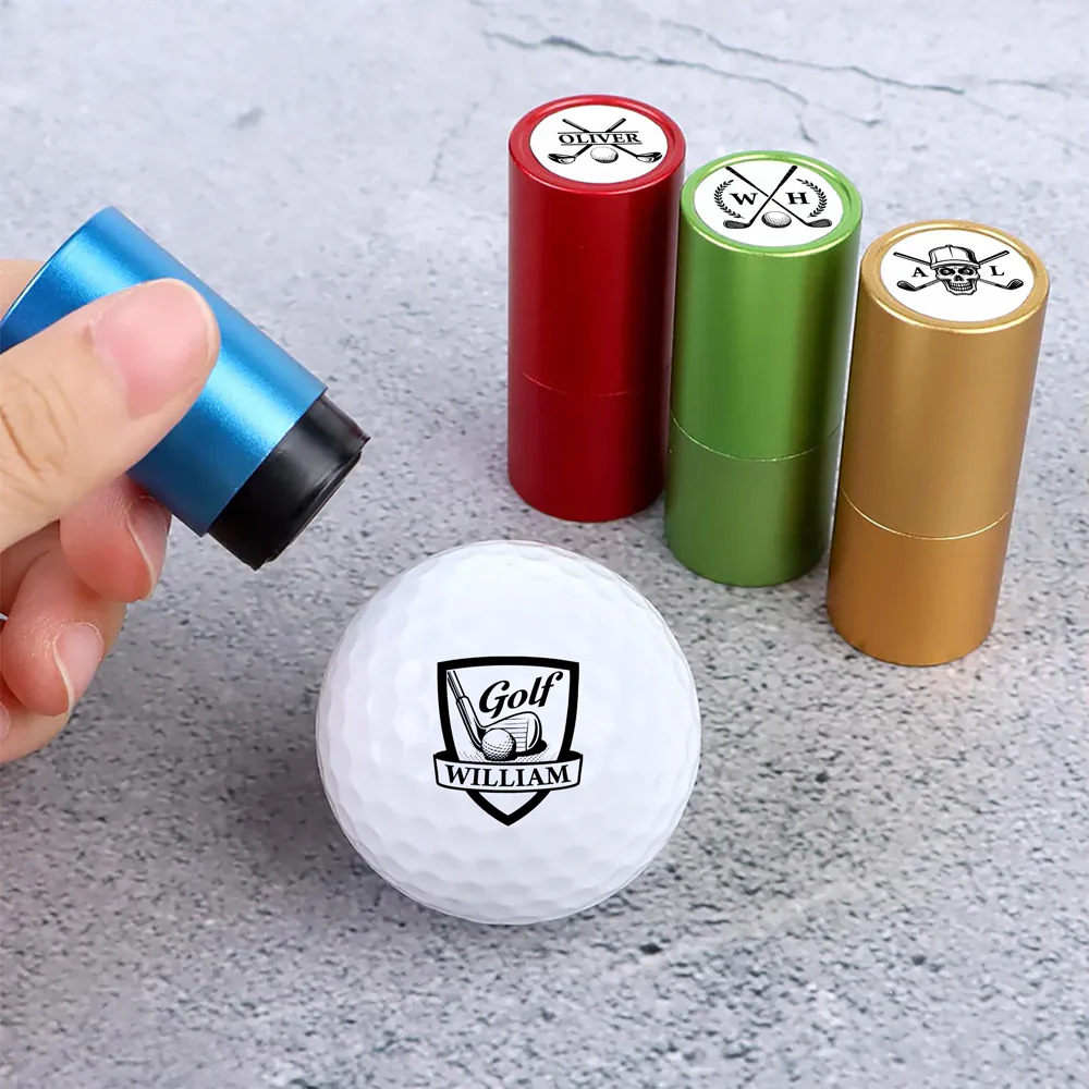 Personalized Name Golf Ball Stamp Box Gift For Dad, Boyfriend, Gift For Golfer, Golf Ball Marker CH07 910050 - Image 3