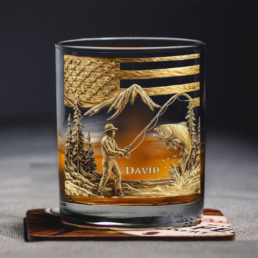 Personalized Whiskey Glass Gift For Fishing Lover CH07 895394 - Image 5
