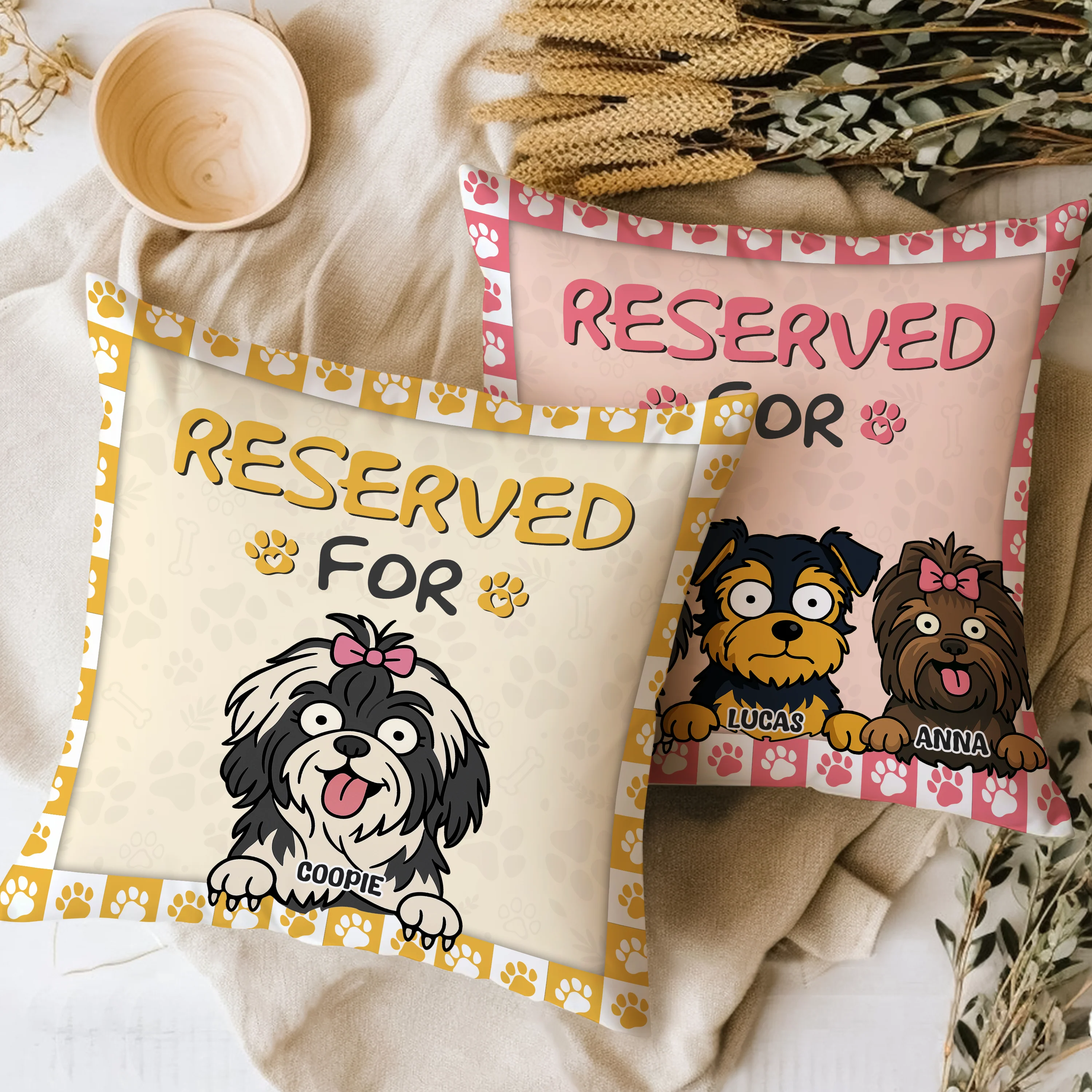 Reserved For The Dog - Personalized Pillow For Dog Lovers HA75 892132 - Image 3