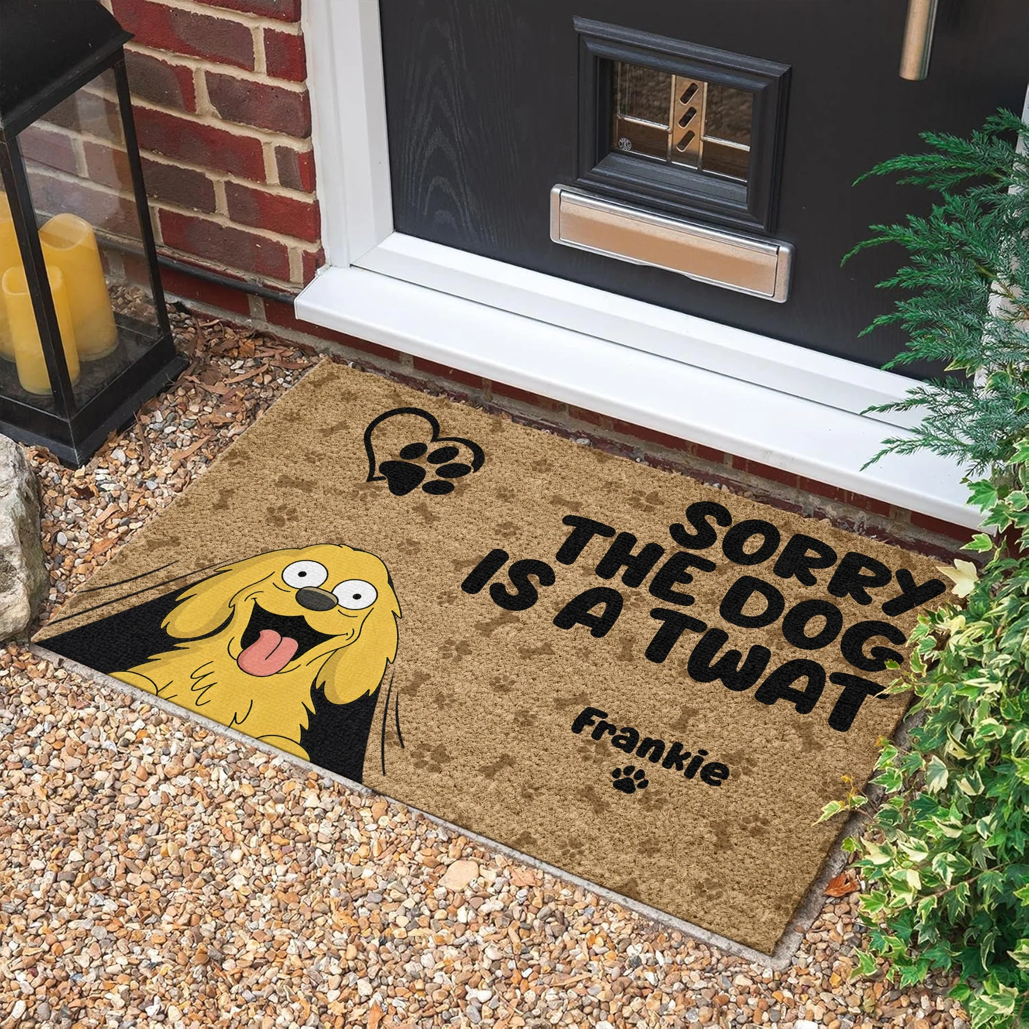 Sorry The Dogs Are Twats Personalized Welcome Doormat Gift For Dog Lover HO82 893720 - Image 4